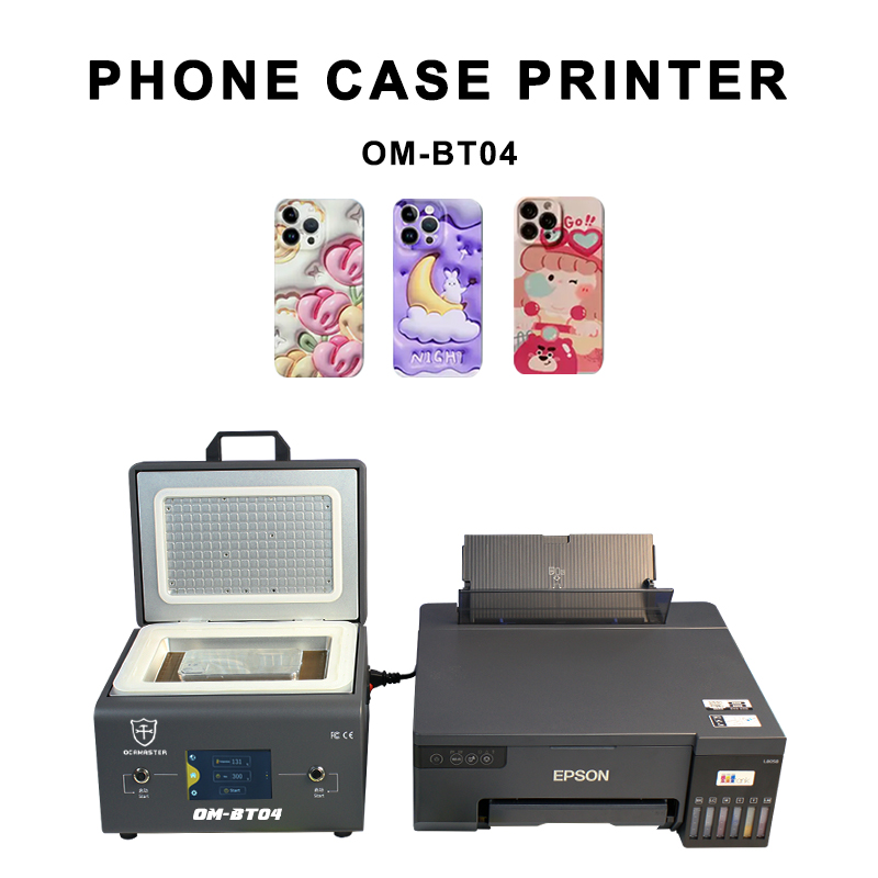 OM-BT4 3D Sublimation Thermal Transfer Printer Mobile Phone Case DIY