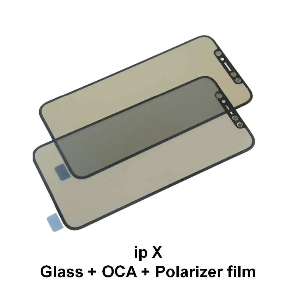 Glass with OCA with Polarizer For iPhone X/XS/XR/XSMAX Screen Repairing and Refurbishing (Premium)