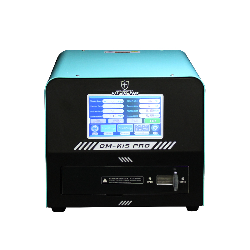 OM-K15Pro All in One Cylinder Lamination and Bubble Remover Machine 